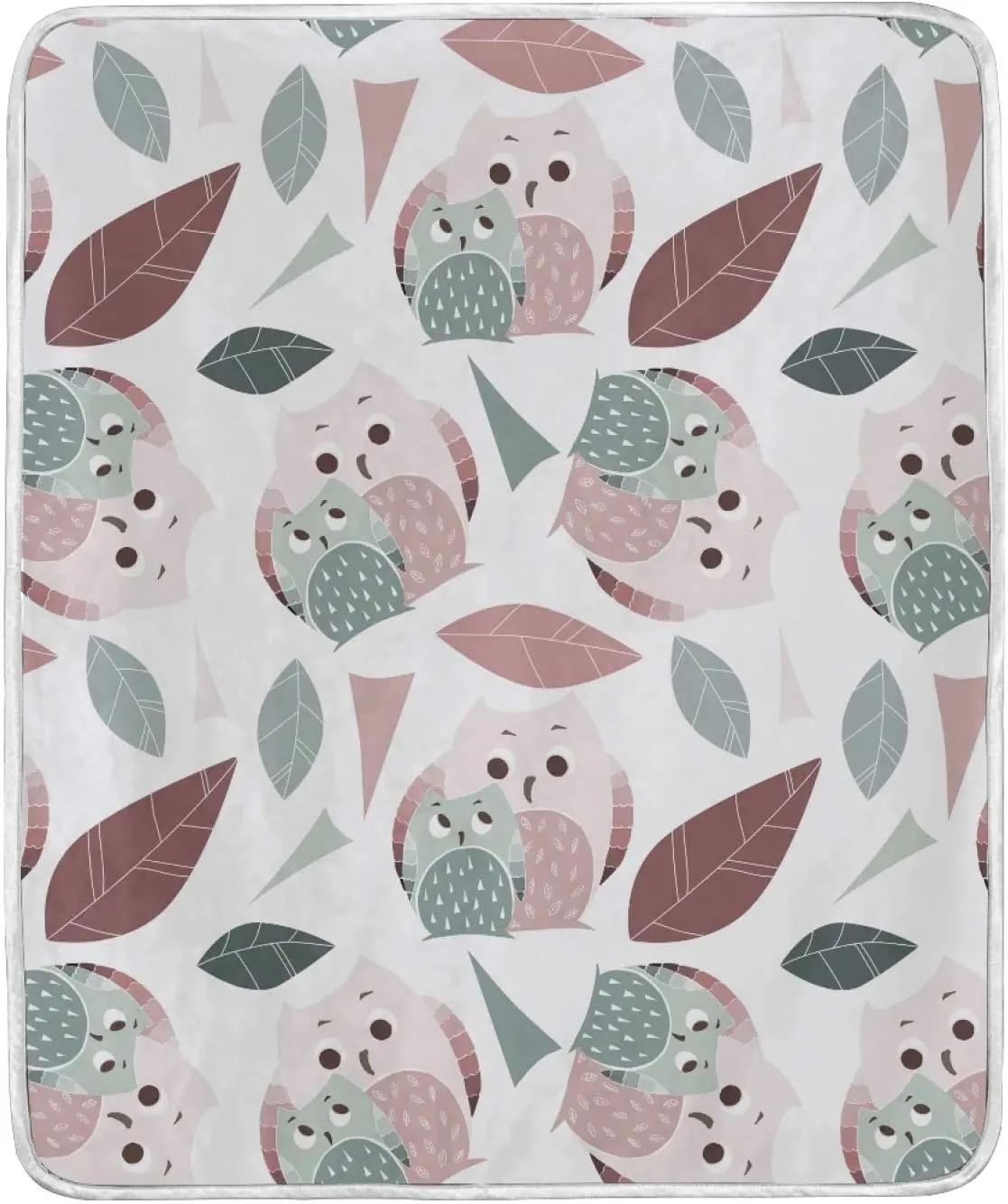 

All Season Warm Throws and Blankets Watercolor Owls Colors Birds Crystal Velvet Blanket Throws for Couch Soft Decor Blanket for