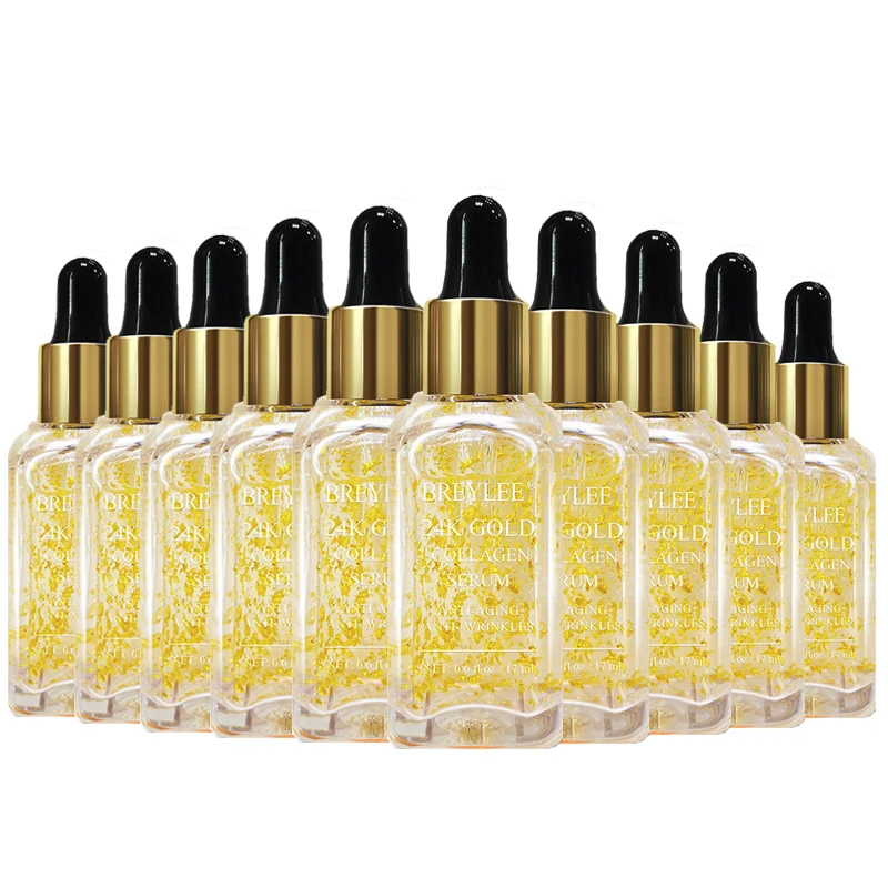 

BREYLEE 24k Gold Serum Collagen Essence Anti-Aging Remove Wrinkles Face Skin Care Lifting Firming Whitening Repairing Serum
