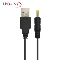 usb to dc 4 0x1 7mm barrel jack power cable charger cord for psp 3000 2000 1000 electronics for sony