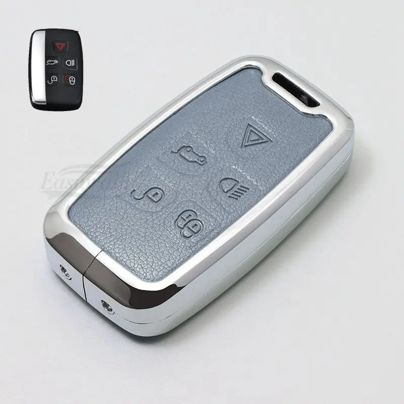 Автомобильный кожаный чехол для ключа из цинкового сплава для Land Range Rover Sport Discovery Sport Evoque Freelander 2 для JAGUAR XE XF XJ F PACE