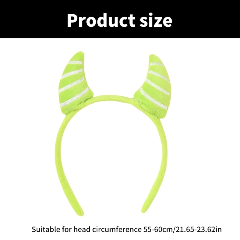 Повязки на голову для девочек Хэллоуин Праздничные головные уборы с зеленым