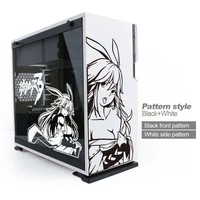 honkai impact game stickers for pc casecartoon decor decals for atx mid tower computer skinwaterproof graffiti decal