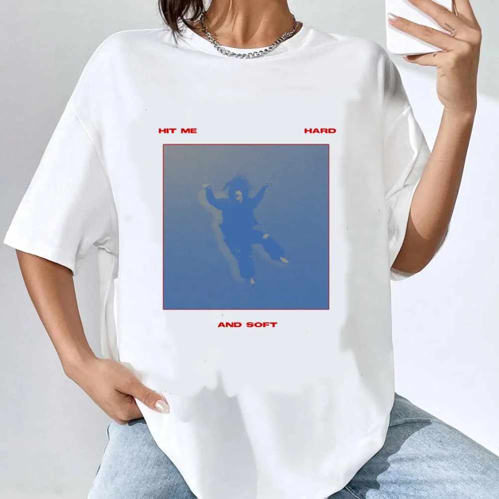 2024 Hit Me Hard And Soft Tour top tees teen Classic 2000s anime kawaii women shirt Y2k 80s Vintage Grunge University