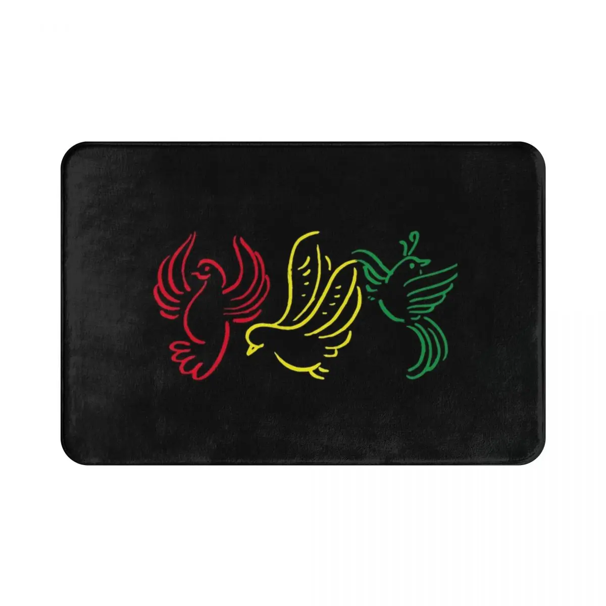 

Ajax Bob Marley 3 Little Birds Polyester Doormat Rug carpet Mat Footpad Non-slip Water oil proofCorridor Kitchen Bedroom balcony