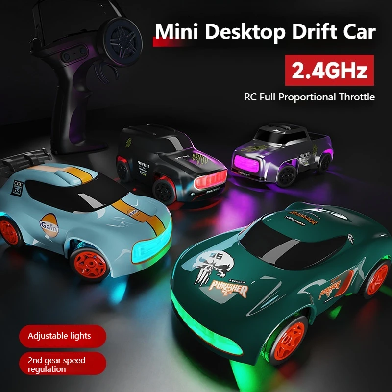 1:64 Электрический мини-настольный автомобиль с полной пропорцией и дистанционным