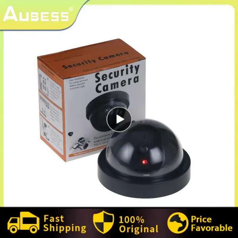 

Simulation Camera Fake Dome Camera CCTV Security Camera Indoor With Flashing Red Dummy LED Light Fake Surveillance Camera