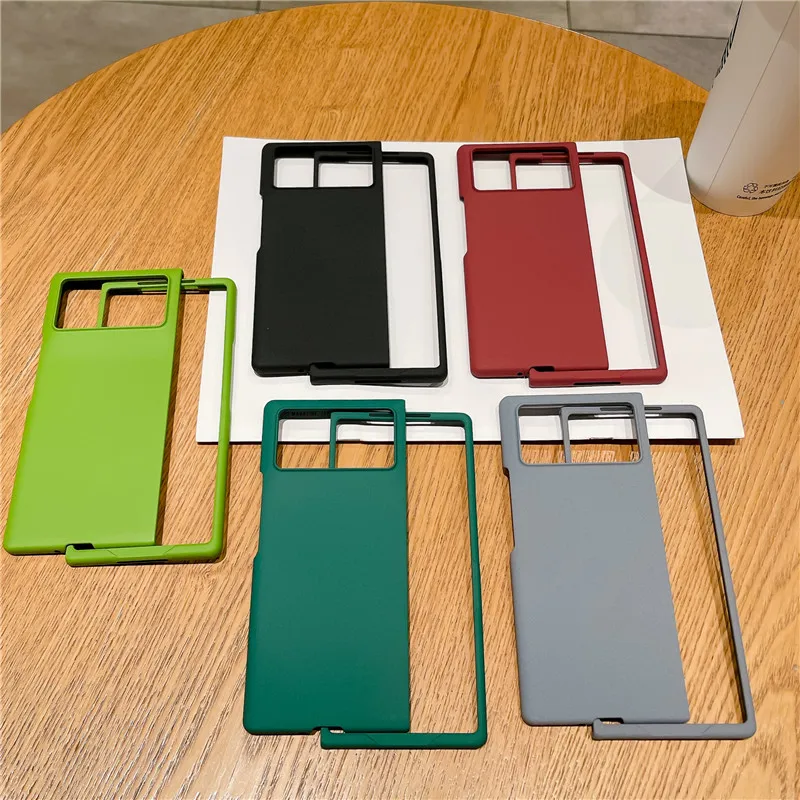 Однотонный Ультратонкий чехол для телефона XiaoMi Mix Fold 3 матовый Защитный Твердый