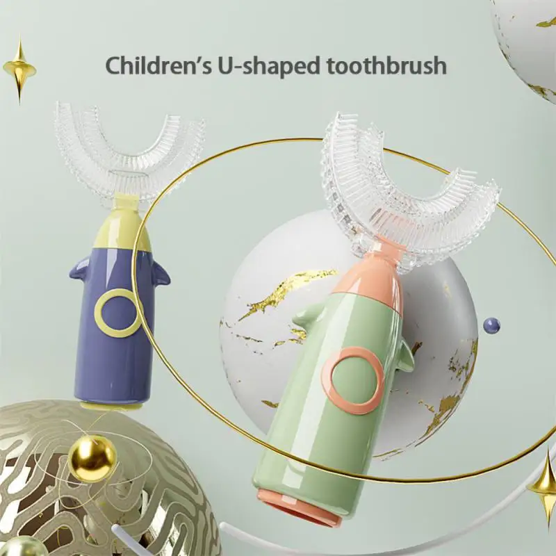 

U-Shaped Children's Toothbrush Teeth Whitening Baby Oral Cleaning Brushing Instrument Children's Oral Cleaning Toothbrush Tool