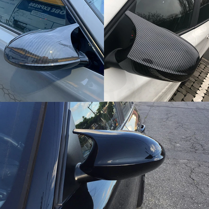 E90 E91 Black M3 Style Cover E81 E82 E87 E88 for BMW 1 3 Series E92 E93 Carbon Fiber M Look Rear Mirror Cap Car Accessories