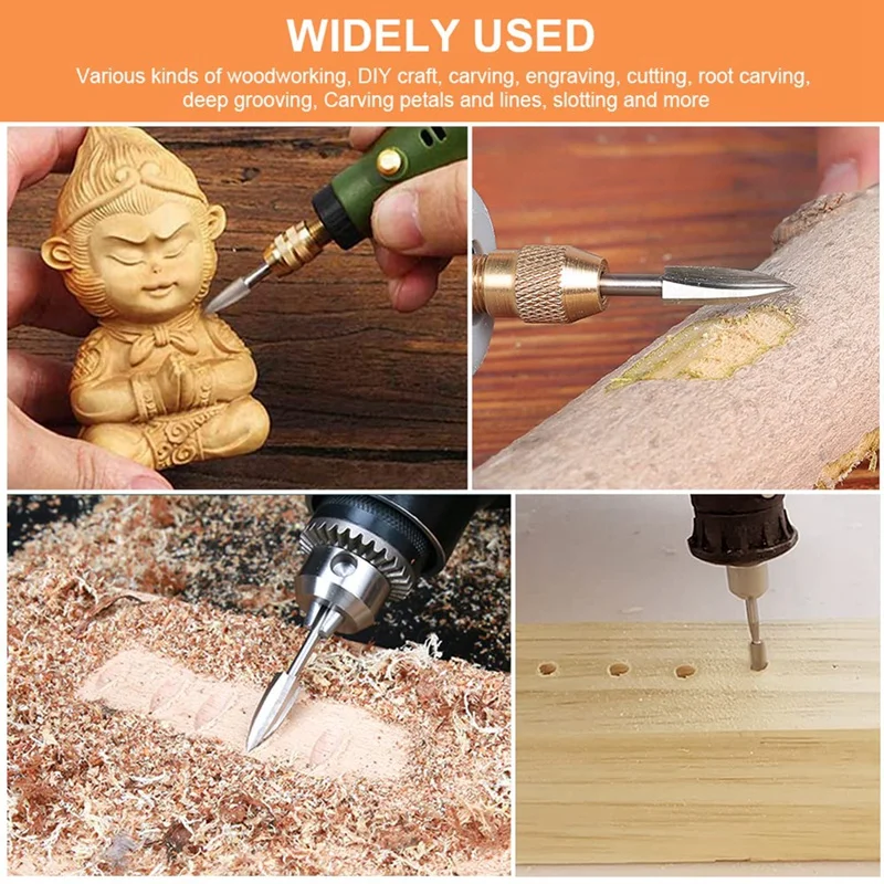 Продвижение! Набор резцов для деревообработки 5 шт. сверл с хвостовиком универсальные подходят для токарных работ, ремесла из дерева своими руками.