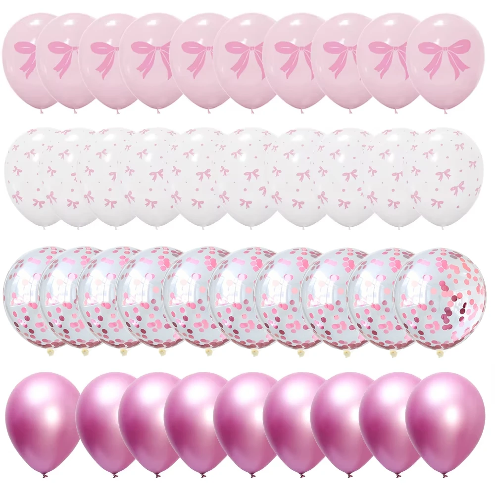 

40 шт. Розовые, белые воздушные шары BALONAR 12 дюймов