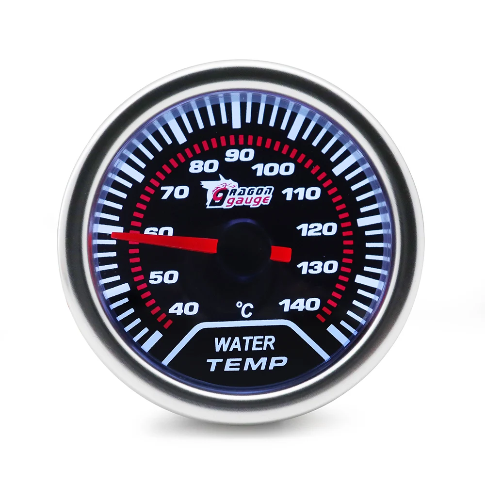 

2" 52MM Universal Water Temperature Car Gauge 40-140 C Meter Auto White LED