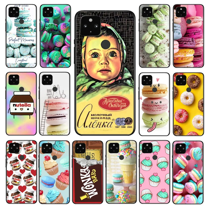 

Dessert Donut Macaron Phone Case for Google Pixel 7 7Pro 6 Pro 6A 5A 4A 3A Pixel 4 XL 5 6 4 3 XL 3A 2 XL