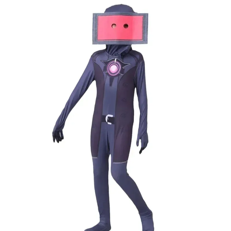 Фото Новые колготки Skibidi Cos Одежда Комбинезон Детская игра Косплей Костюм Surveillance Man Vs Toilet Man2025c;5,v'8.d; №5