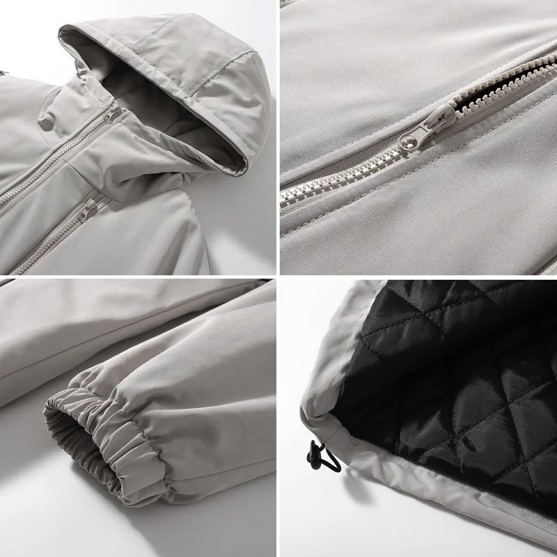 Winter Jacket Men Warm Fashion Casual Thicken Hooded Jacket Men Streetwear Korean Loose Thick Short Coat Mens Parker Clothes