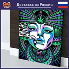 Картина Девушка Weed красочная Картина на холсте, современный домашний декор комнаты