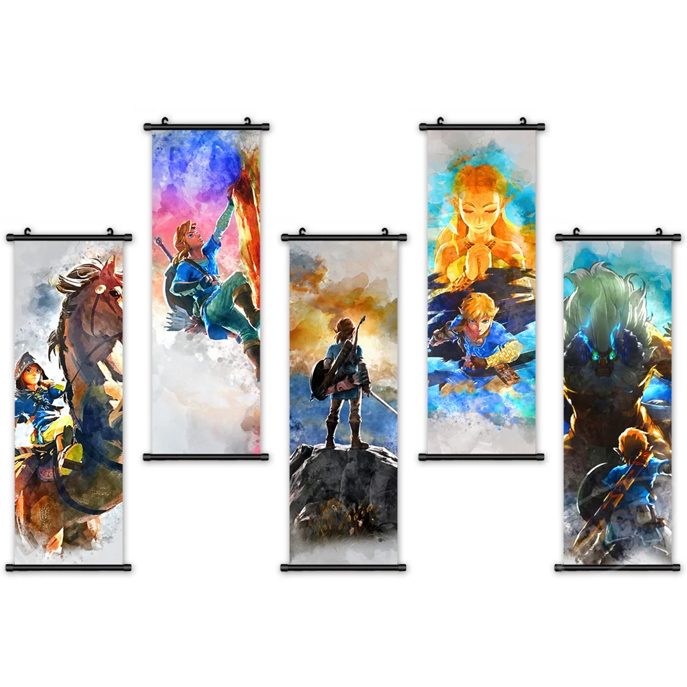 

Wall Art Modular Canvas The Legend of Zelda Pictures Home Decoration Game Painting Prints Poster Living Room Cuadros No Frame
