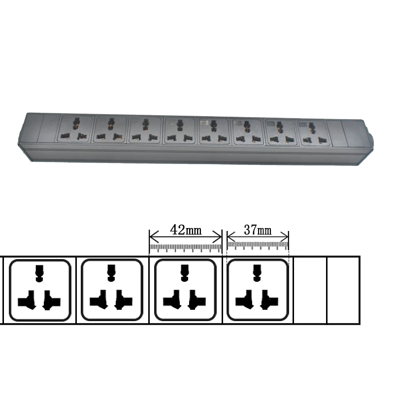 Фото Подовжувач питания PDU Водонепроницаемый замок Powercon True Разъем NAC3FX-W Порт NAC3MPX 1-12AC 10A Универсальная розетка №4