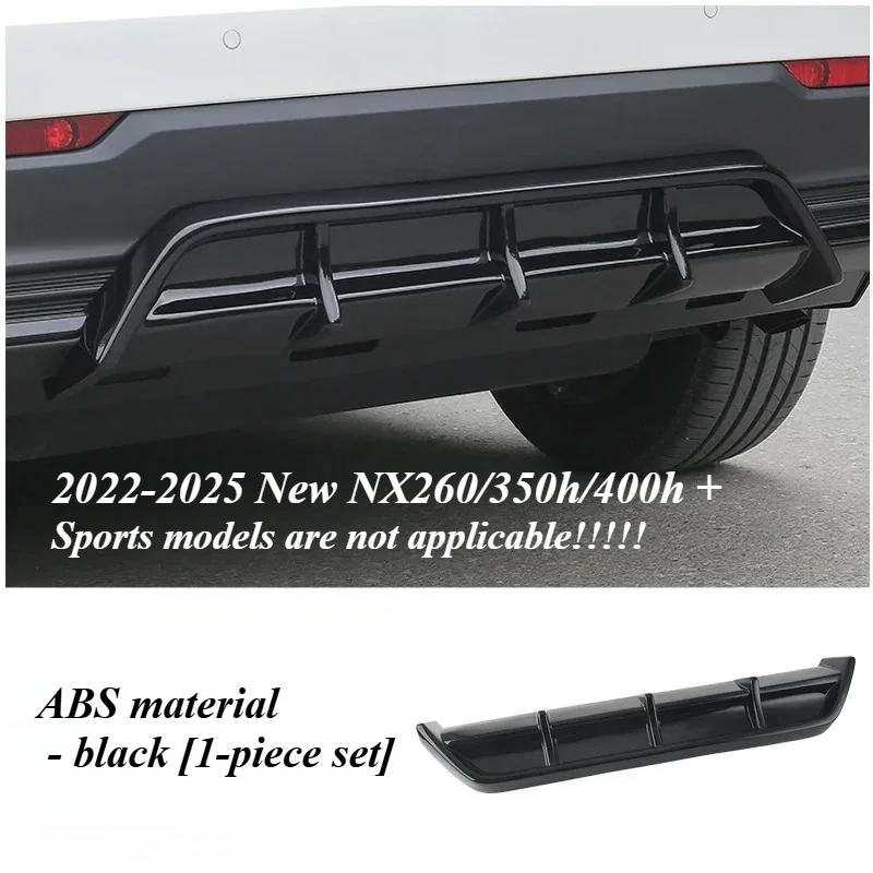 

Для Lexus NX 2022-2024 автомобильный задний спойлер, модернизированный ABS, черный хвост, объемная губа, внешние автомобильные принадлежности, модификация, аксессуары