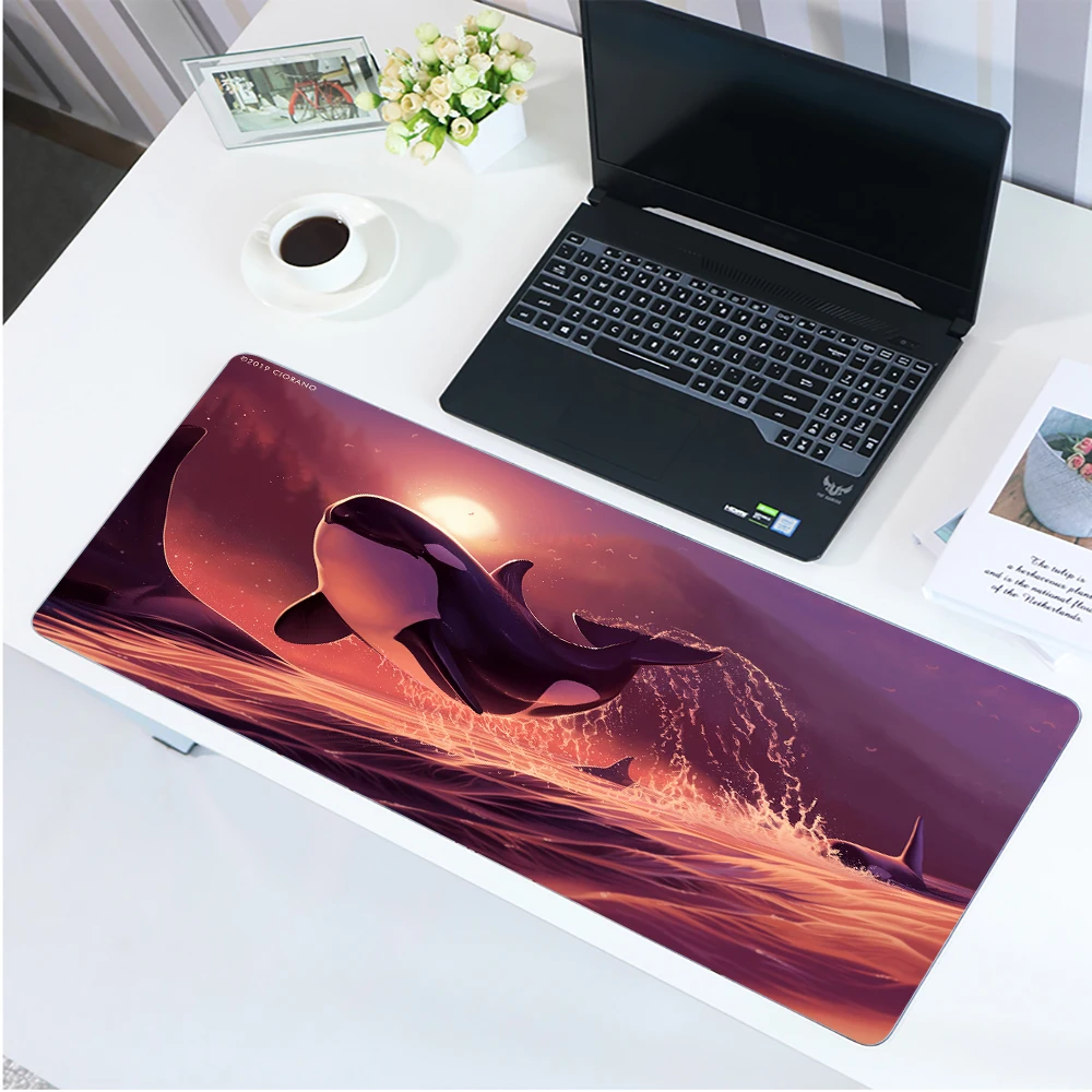 

Mouse Pad Ocean Shark Fish Office Rectangle Non-Slip Rubber Mousepad Vintage Gaming Mouse Mat Fidelity custom mause pad