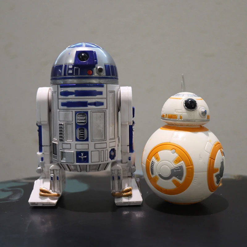 Star Wars Robot BB-8 R2-D2 Action Figures Ornaments Toys Model Movie Desktop Decoration BB8 R2D2 Collection