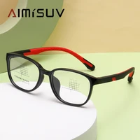 aimisuv 2022 classic child glasses square silicone eyewear frame myopia hyperopia eyeglass frames kids boys girls spectacles