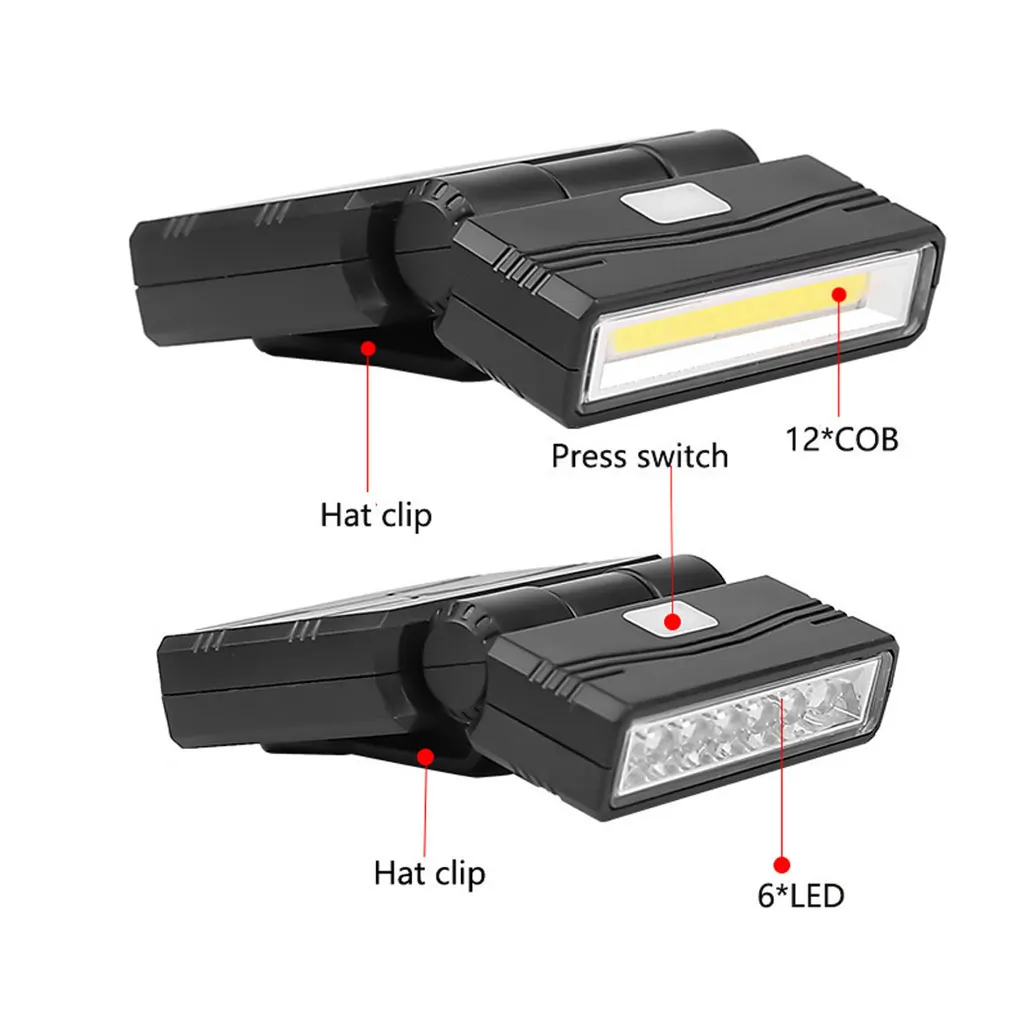 

Camping Light with Hat Clip Powerful Headlight Working Lamp Fishing