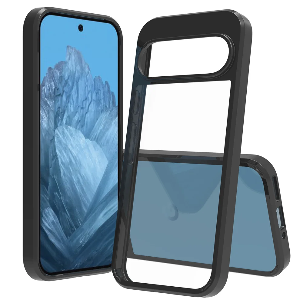 Противоударный акриловый прозрачный жесткий чехол для Google Pixel 9 Pro 8A 8 7A 7 6 нежелтый