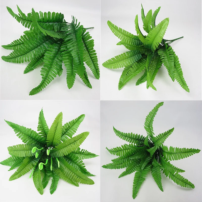 

Artificial Plant Small Boston Fern Green Grass Home Decoration Fake Plant Leaves Greenery Home Garden Party Wedding Decorations