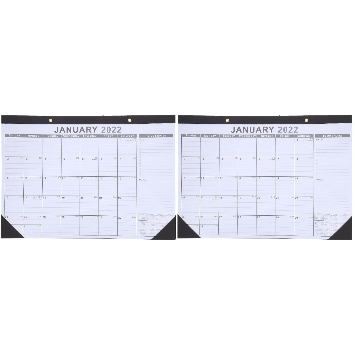

2pcs English Edition 2022-2023 Monthly Wall Calendar 2022-2023 Monthly Hanging Calendar