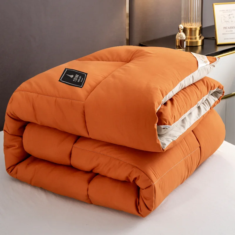 Домашнее одеяло весеннее и осеннее из соевого волокна стеганое зимнее дышащее