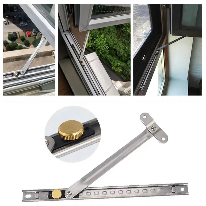 Прочный Раздвижной ограничитель окон ветрозащитный фиксатор замки для