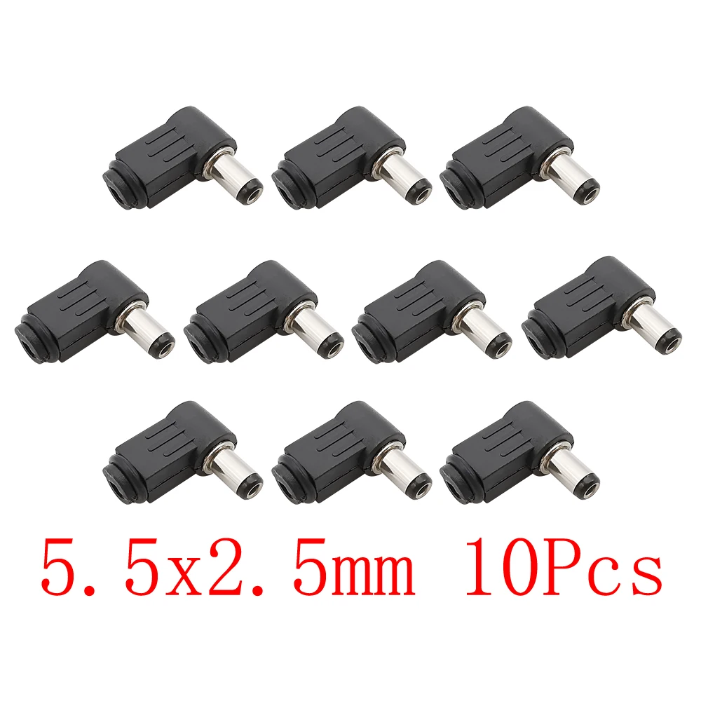 

Разъемы питания постоянного тока 5,5x2,1 мм/5,5x2,5 мм, 10 шт.