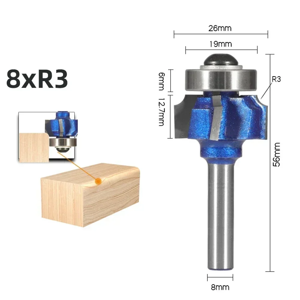 

Фрезы DAZZLEEX R1 R2 R3 для дерева 6/6.35/8 мм