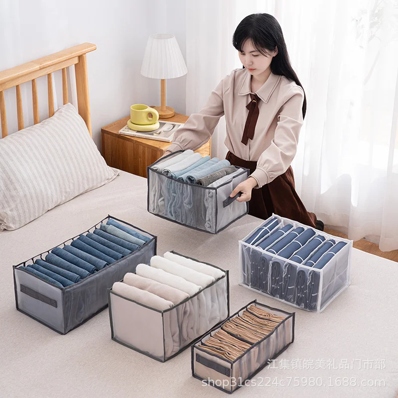 

modern Underwear Storage Organizer Clothe Separated Socks Shorts Bra Storage Boxs Dormitory Closet Organizer Drawer Washable