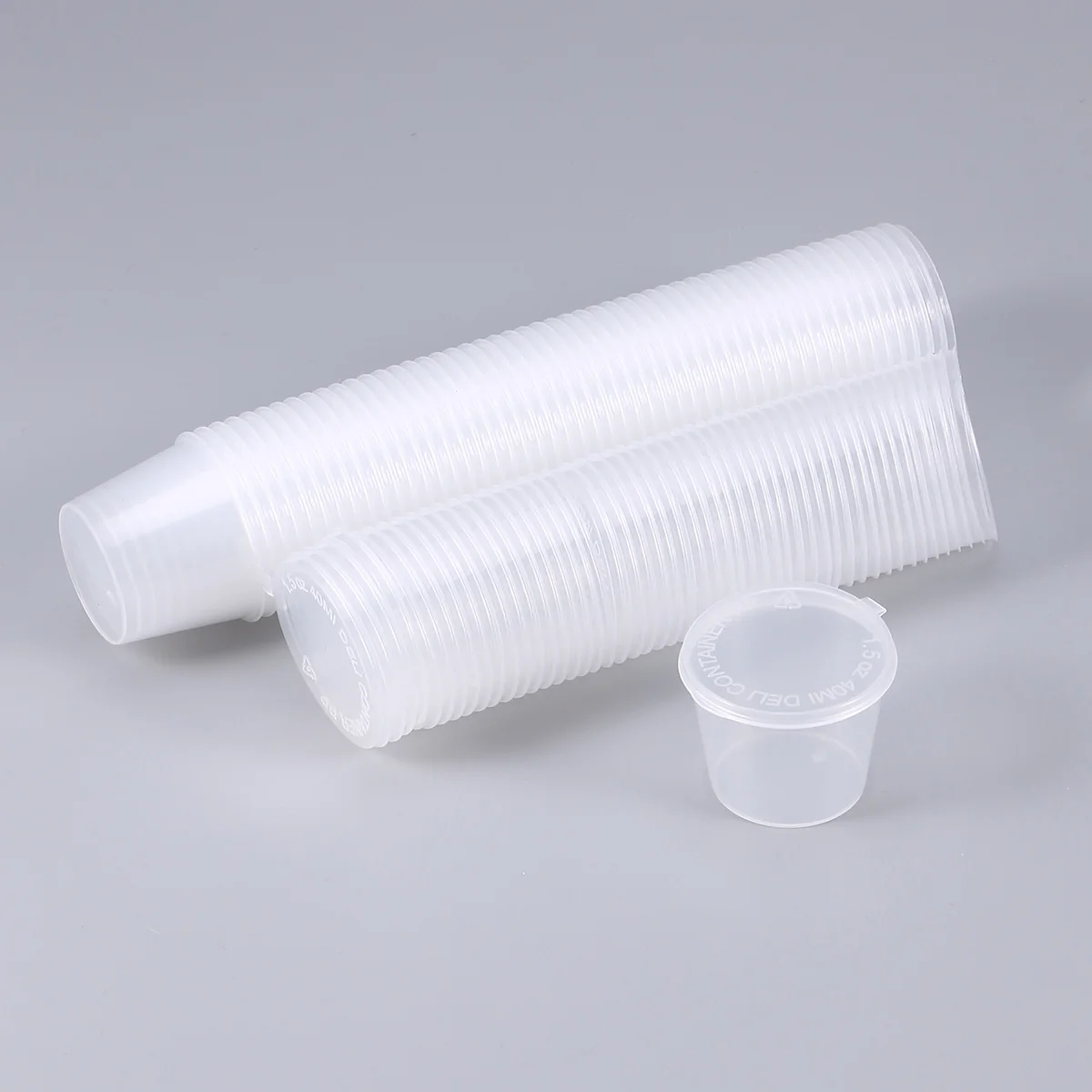 

Lids Cups Oz Dressing Salad Containers Portion Sauce Containersample Condiment Shot Jelly