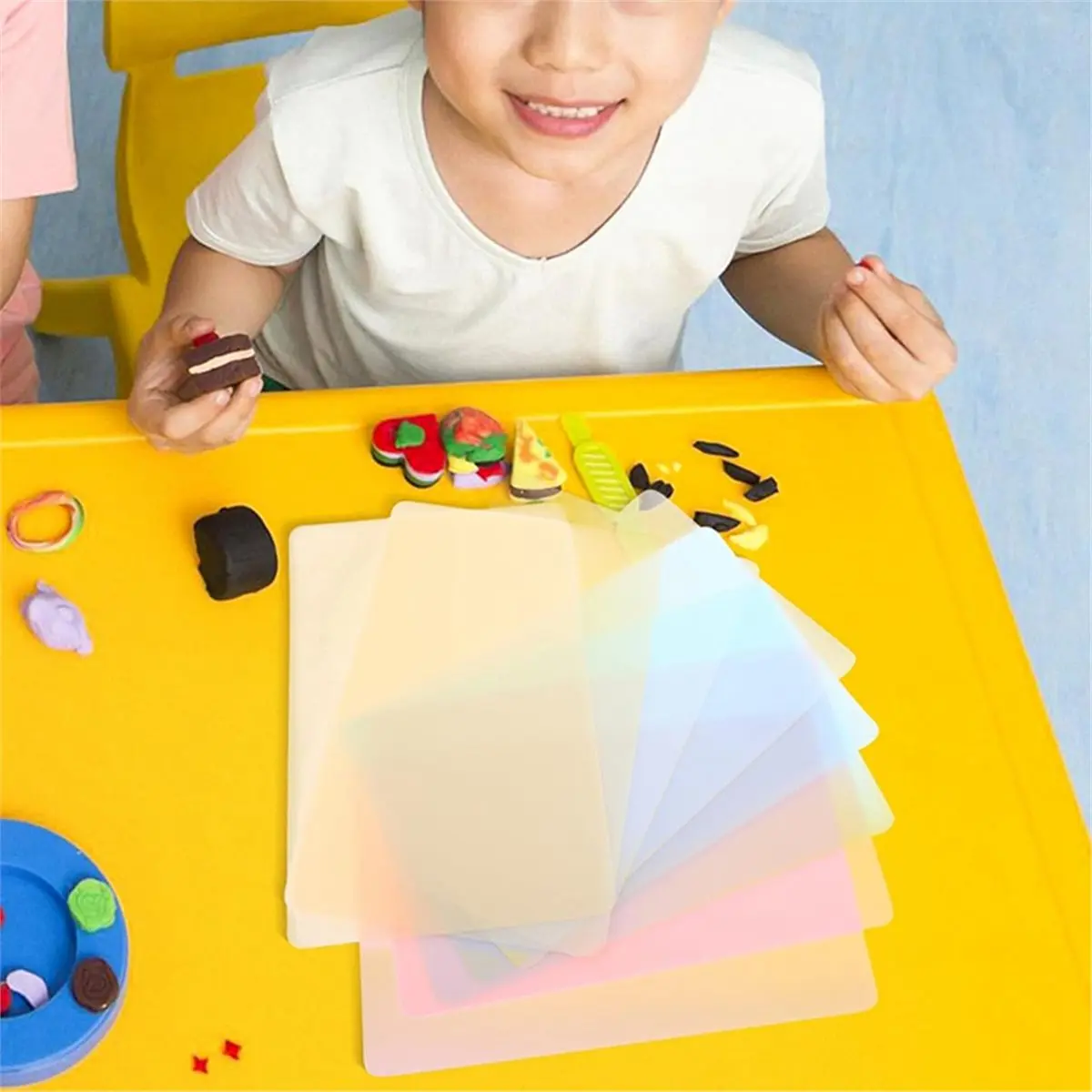 Фото Набор из 8 антипригарных ковриков для лепки и раскатки глины AA14 для творчества своими руками №3