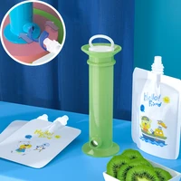 reusable baby food storage fruit puree filling dispenser set infant fresh fruit container baby complementary food filling device