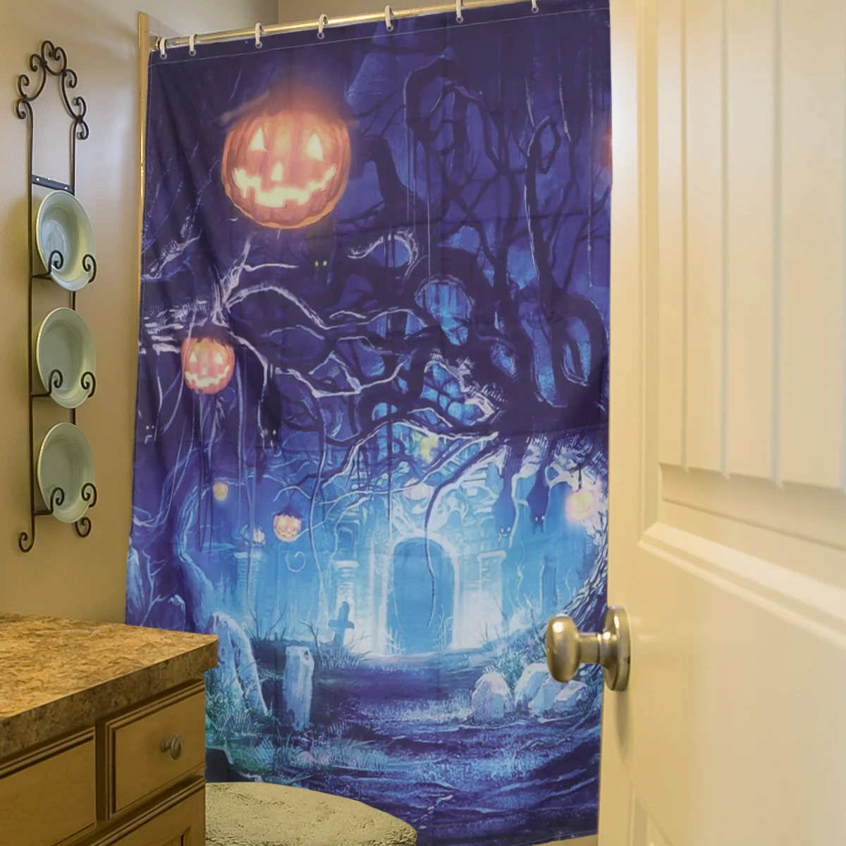 

1Pc Decorative Bath Curtain Bath Curtain Curtain