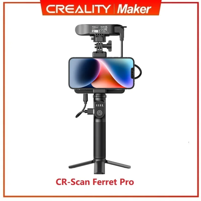 

2023 Newest Creality CR-Scan Ferret Pro Portable Handheld 3D Scanner Anti-shake Tracking 0.1mm Accuracy Dual Mode Quick Scanning