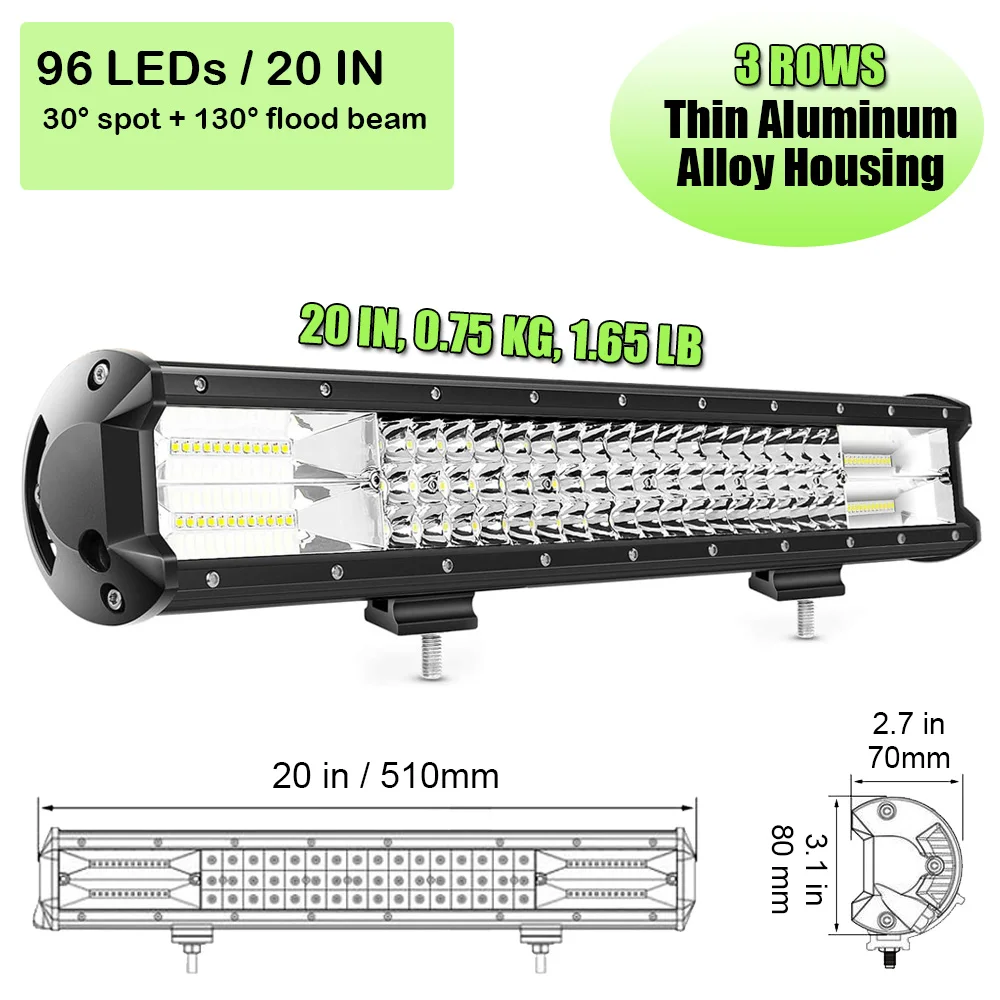 

Светодиодная панель HELLO EOVO LED Bar 4 / 7 / 12 / 20 / 22 / 28 / 36 дюймов для внедорожников, лодок, автомобилей, тракторов, грузовиков, 4x4, SUV, ATV, 12В, 24В