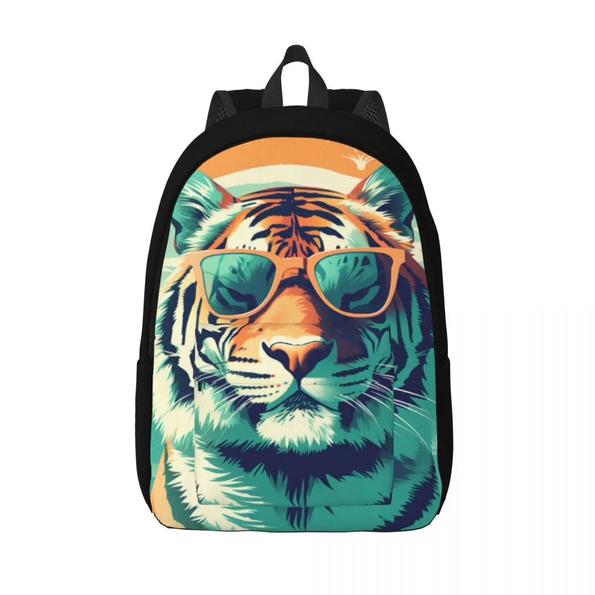 

Холщовые рюкзаки с изображением тигра, солнцезащитные очки с графическим рисунком, модная сумка, рюкзак для фитнеса, большие сумки