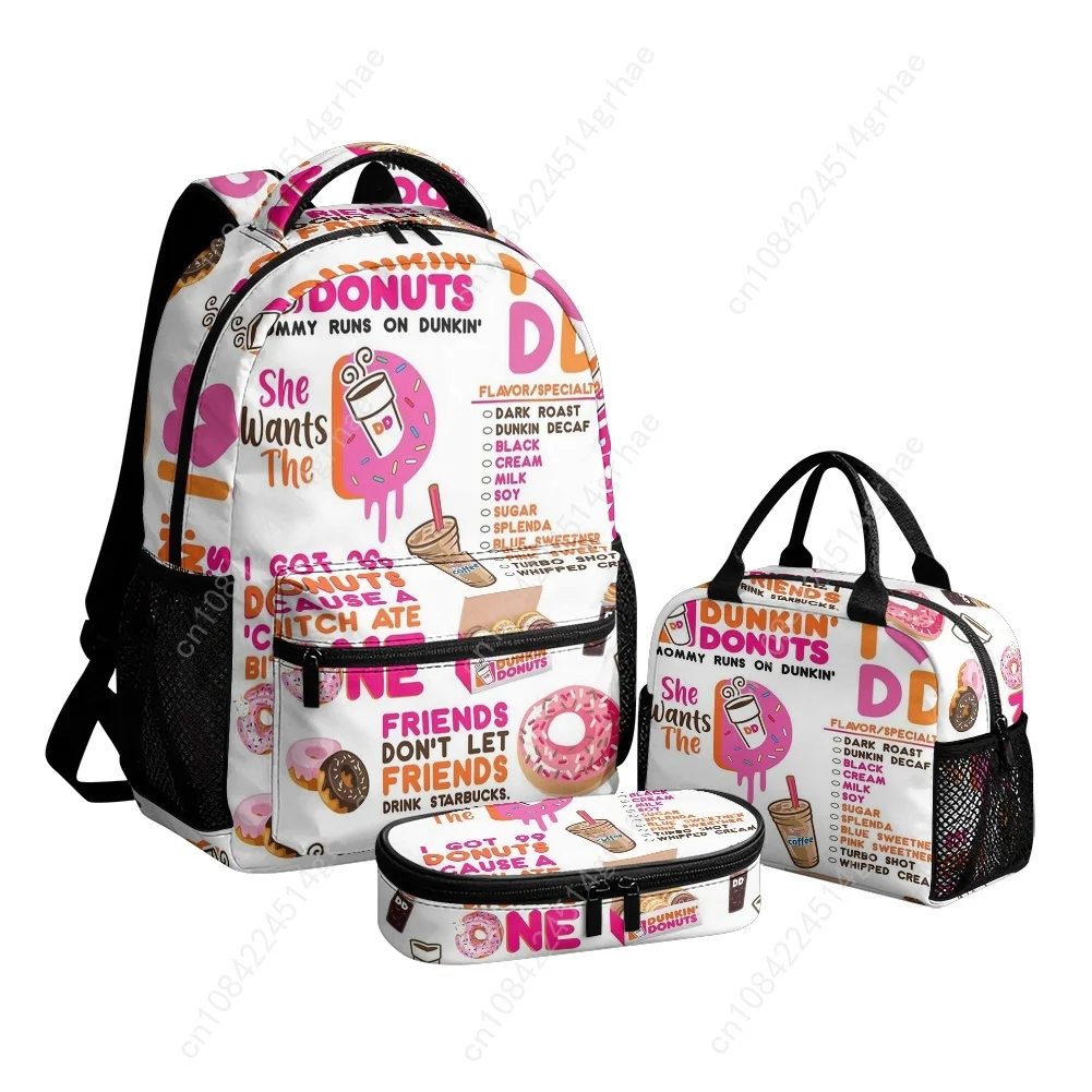Фото Набор из 3 предметов Dunkin' Custom Leisure с принтом по всей поверхности 