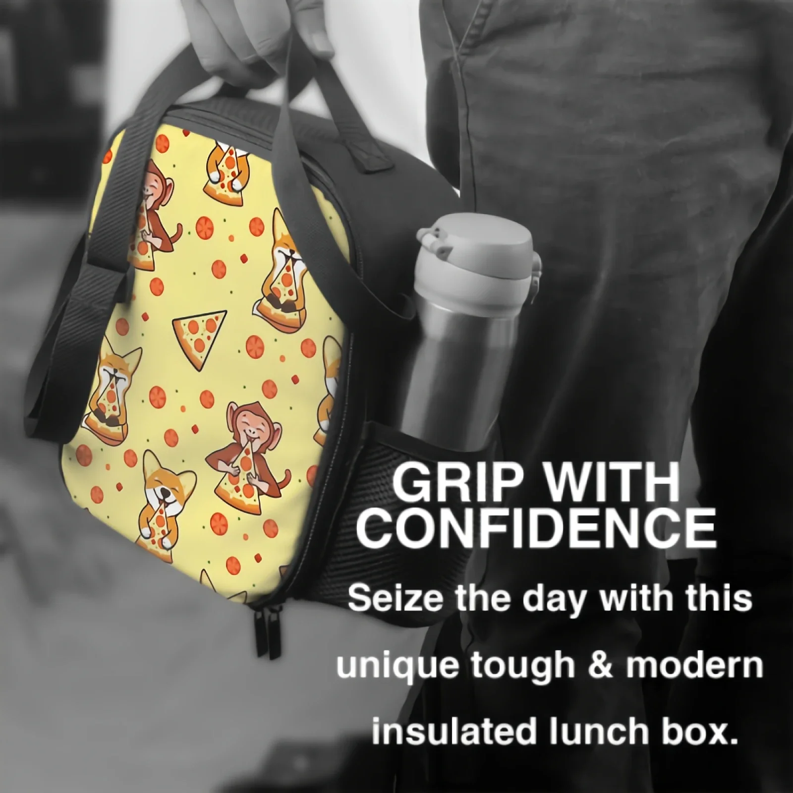 Забавная Герметичная Сумка-холодильник Для Пиццы В Виде Обезьяны Корги