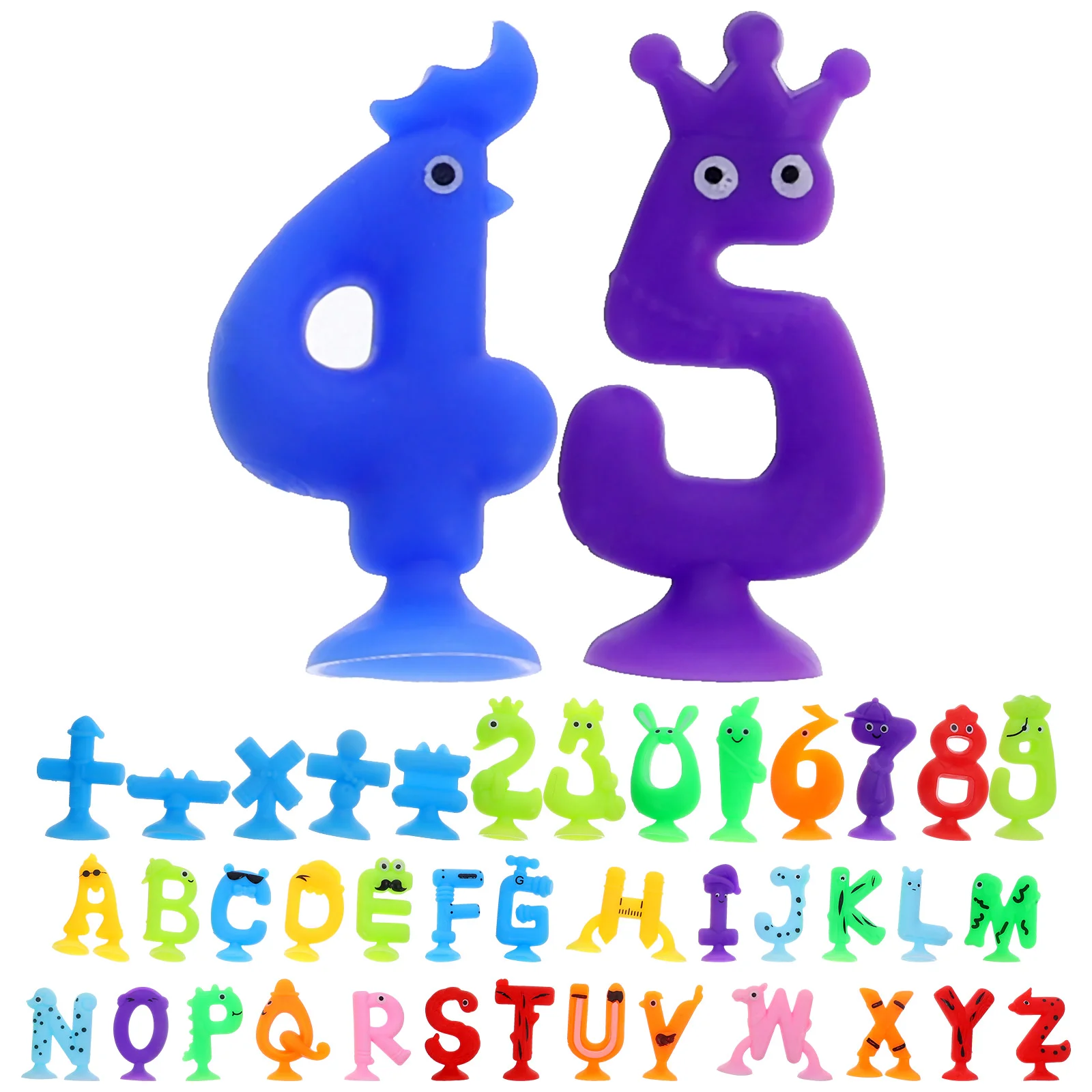 

1 Set Sucker Number Alphabet Toy Suction Cup Intelligence Development Plaything