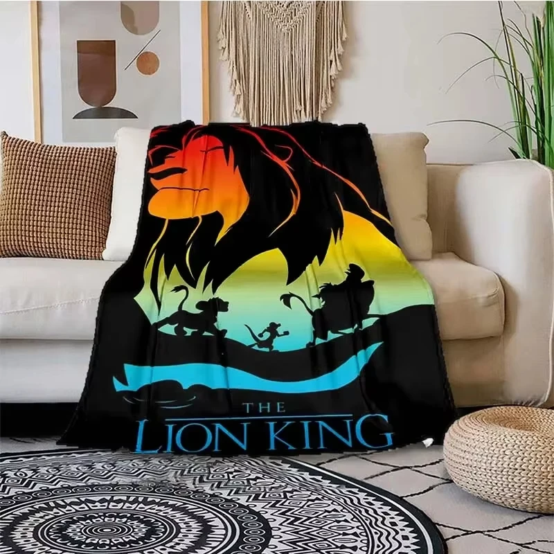 Мягкие одеяла с героями мультфильмов Король Лев Симба декоративные плюшевые