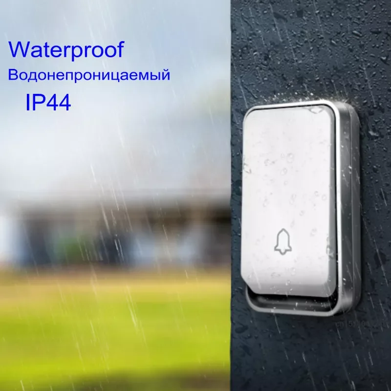 

Smart Door Bell Sets Wireless Doorbell Waterproof Self-powered Button Home Outdoor House Chimes Receiver Free Battery Doorbell
