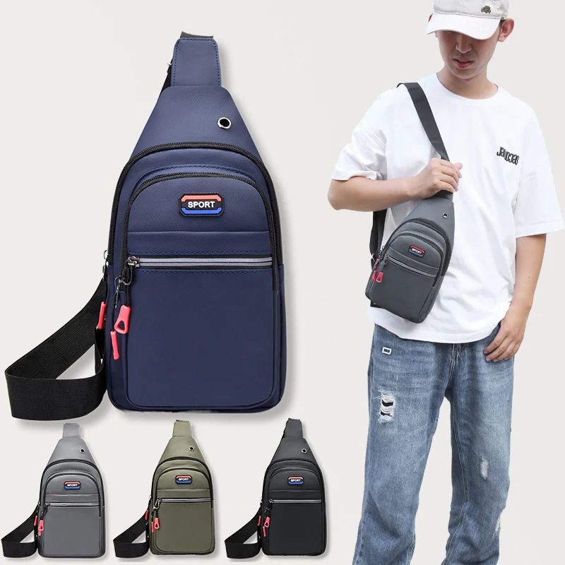 

Мужские сумки через плечо с USB-зарядкой, Мужская нагрудная сумка с защитой от кражи, школьная летняя сумка-мессенджер для коротких поездок, Н...