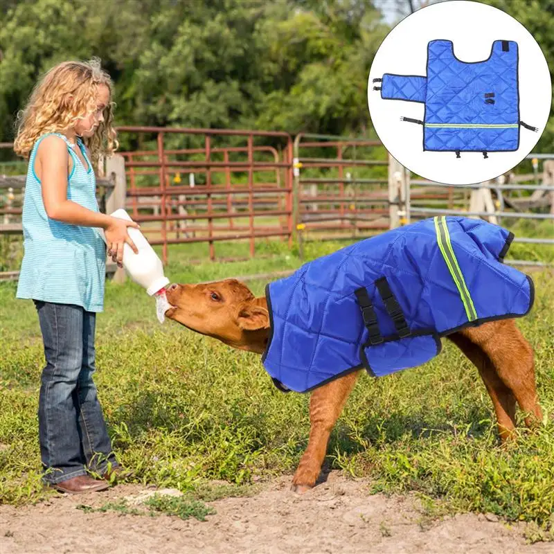 

Farm Calf Vest Warm Clothing Thickened Calf Waistcoat Plush Warm Cold-Proof Clothing Winter Coat Warm Apparel Pasture Supplies