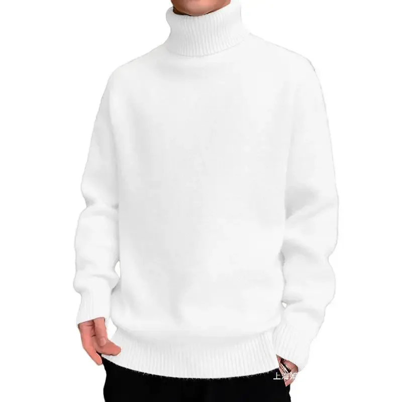 Утолщенный вязаный топ-поло на флисовой подкладке с воротником-черепаховым